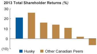2013 Total Shareholder Returns